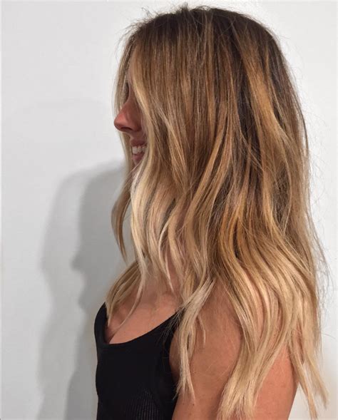 Beachy Waves Ombre Cool Haircuts with Different Shades of Blonde for Older Women