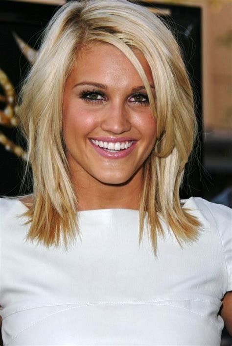 Blonde Layered Bob hair