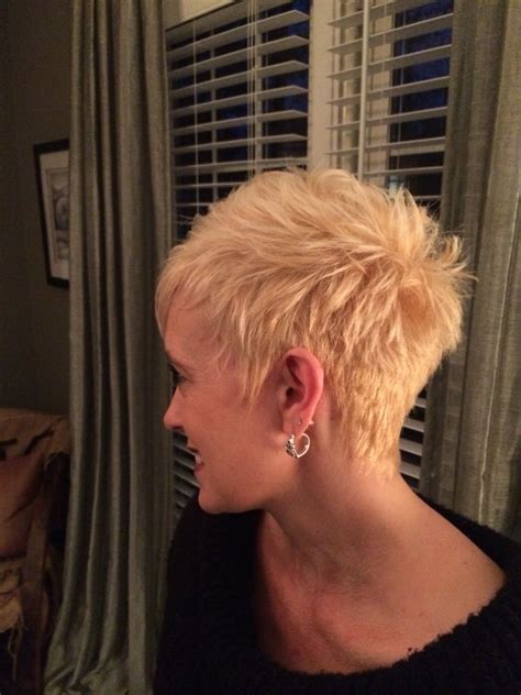 Blonde Pixie Cut hair