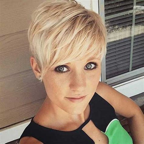 Blonde Pixie Cut hair