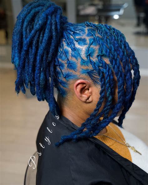 Blue Twisted Updo hairstyles