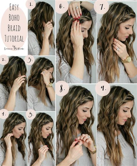 Boho Braid Tutorial Quick and Easy Braided Hairstyles