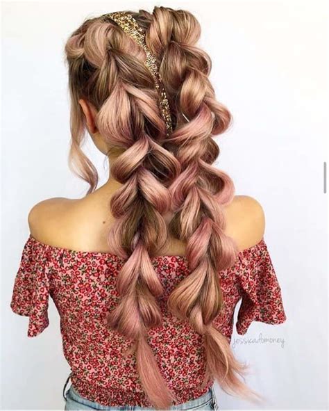 Boho Braided Glam hair