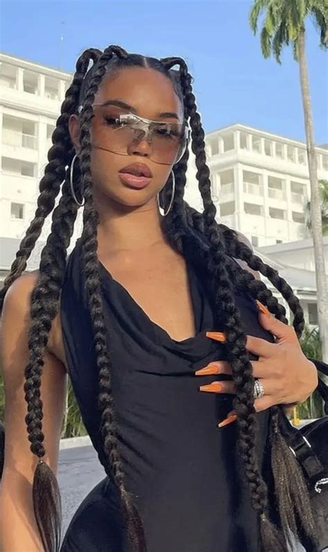 Bold Box Braids hair