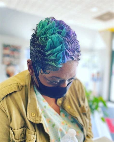 Bold Mermaid Pixie hair