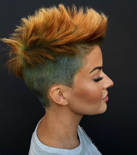 Bold Mohawk Design hair