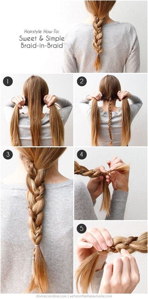 Braid-in-Braid Quick and Easy Braided Hairstyles