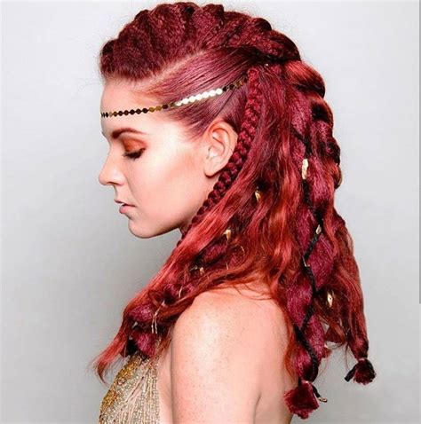 Braided Bold Look hair