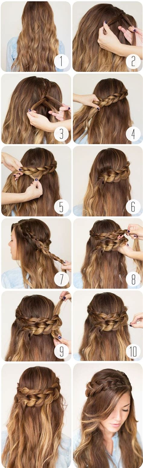 Braided Crown Quick and Easy Braided Hairstyles