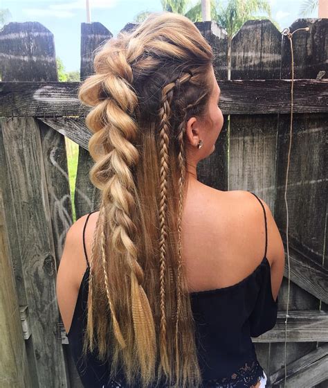 Braided Fauxhawk hair