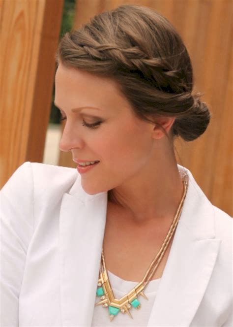 Braided Low Bun hairstyles