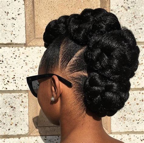 Braided Mohawk Updo hair