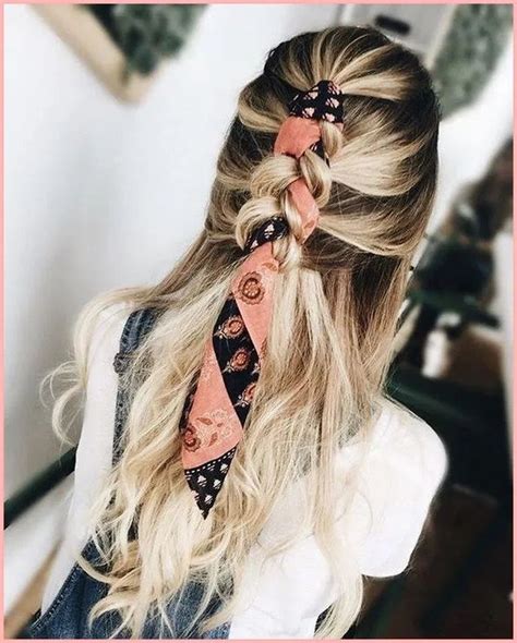 Braided Scarf Updo Hairstyles