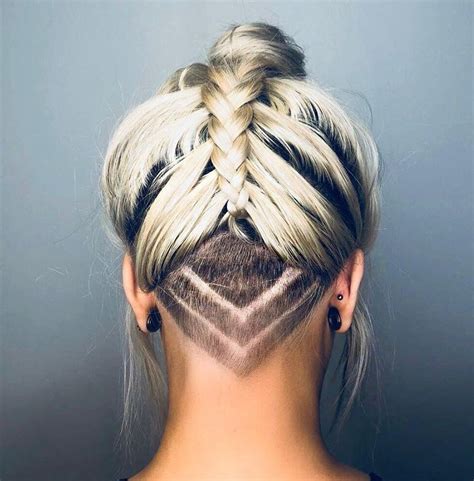 Braided Under Cut hair