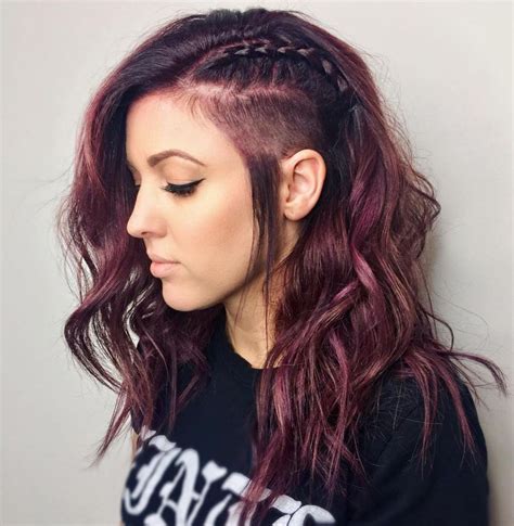 Braided Undercut Wave hair