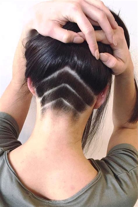 Chevron Undercut Design hair