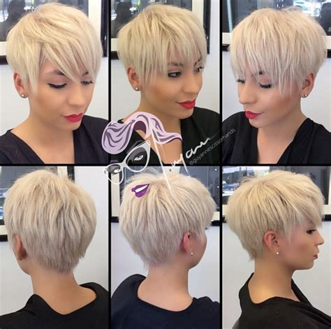 Chic Blonde Pixie hair