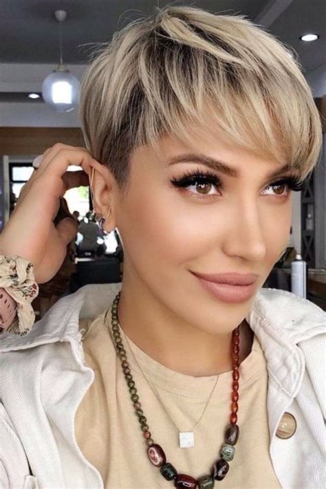 Chic Blonde Pixie hair