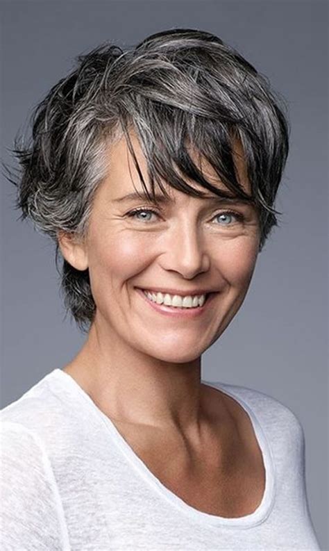 Chic Gray Pixie hair