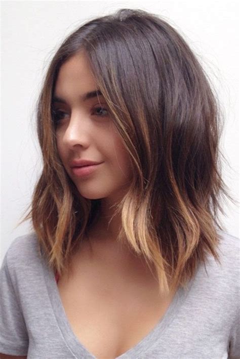 Chic Lob Cut hair