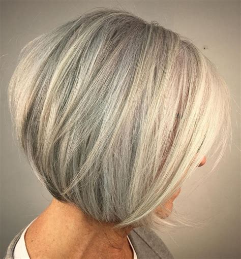 Chic Silver Bob hair