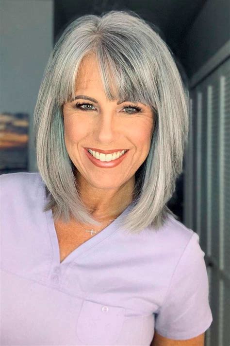 Classic Silver Bob hairstyles