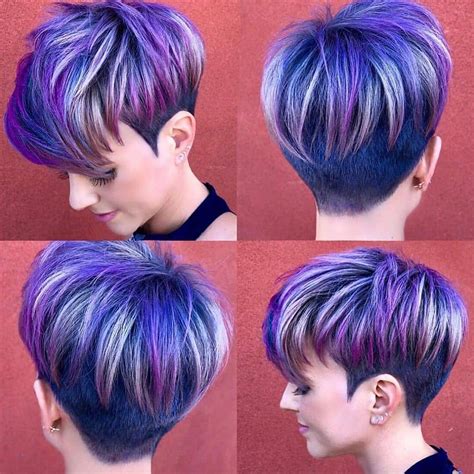 Colorful Pixie Cut hair