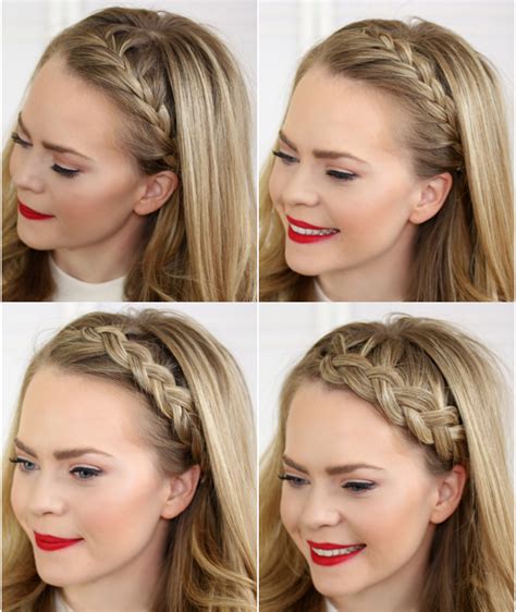 Crown Braid Updo Quick and Easy Braided Hairstyles