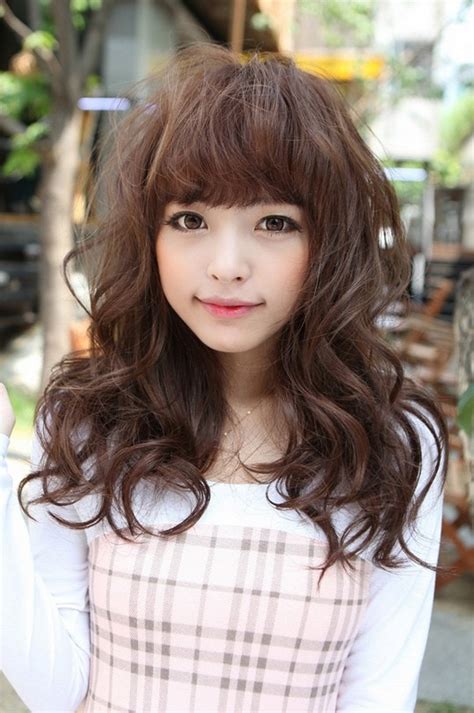 Curly Bangs Style hair