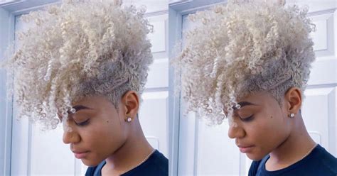 Curly Blonde Undercut Dazzling Taper Fade Cuts for Women