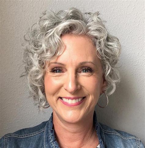 Curly Gray Bob hair