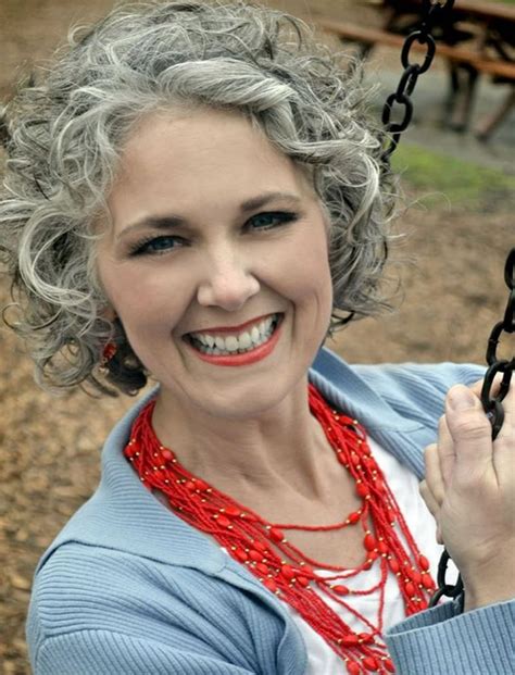 Curly Gray Elegance hair