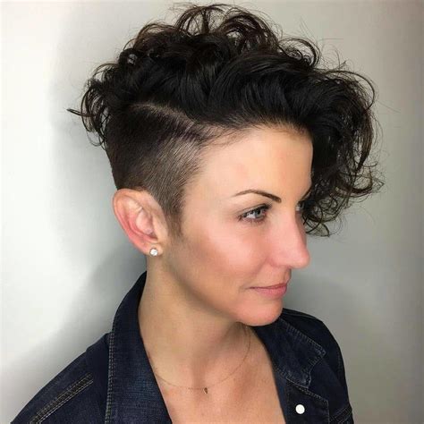 Curly Undercut Style hair