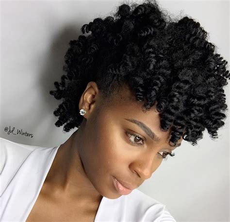 Defined Curl Mohawk hair