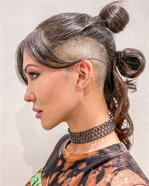 Edgy Modern Updo hair