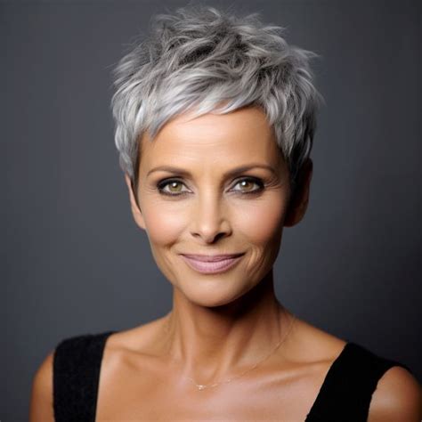 Edgy Pixie Cut Cool Haircuts with Different Shades of Blonde for Older Women