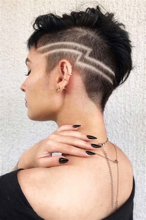 Edgy Shaved Design hair