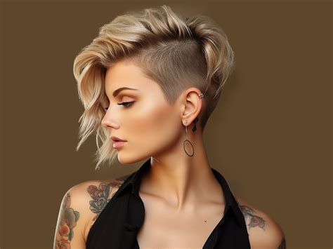 Edgy Undercut Bob hair