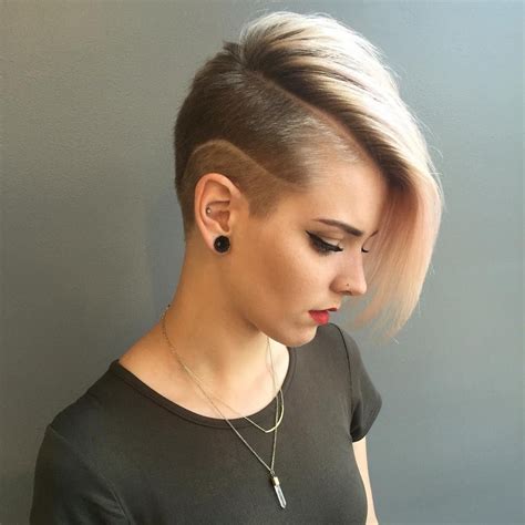 Edgy Undercut Side-Sweep hair