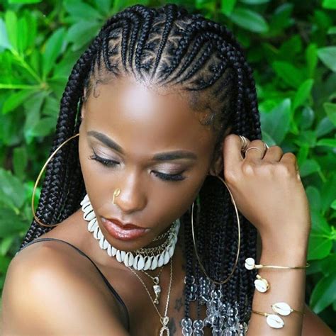 Elegant Cornrow Braids Hairstyles