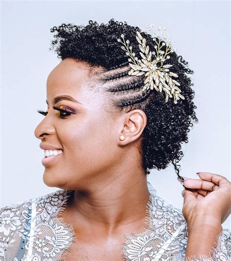 Elegant Cornrow Updo hair