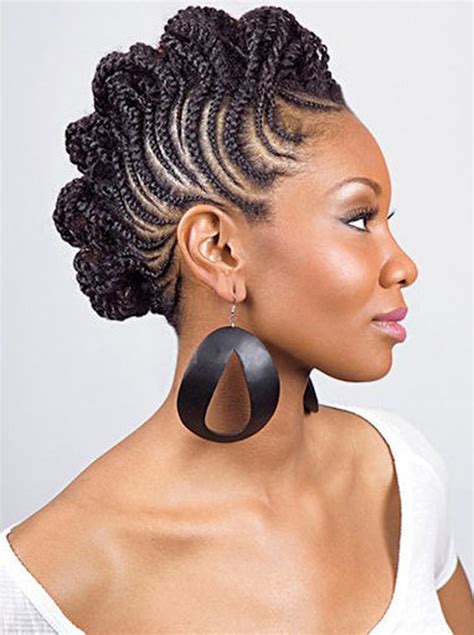 Elegant Cornrows Updo hair