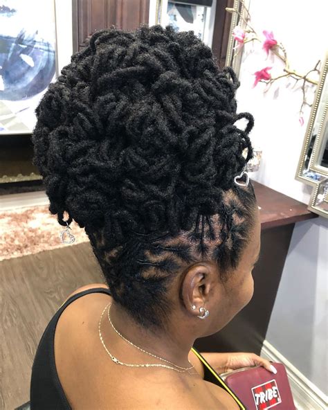 Elegant Dreadlock Updo hair