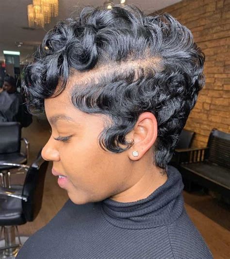 Elegant Finger Waves hair