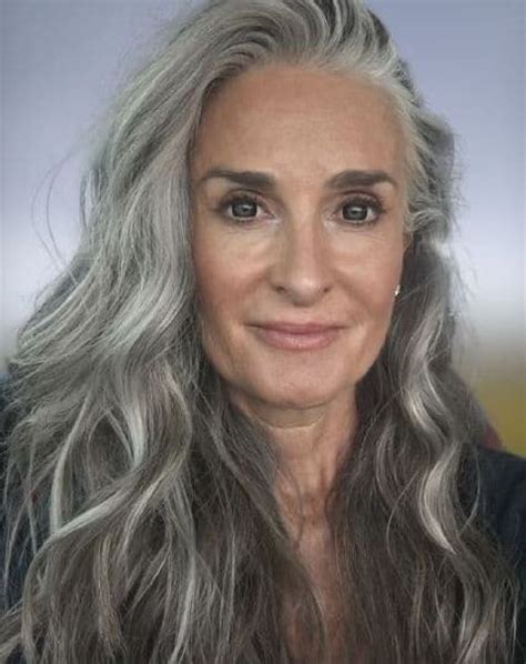 Elegant Grey Waves hair