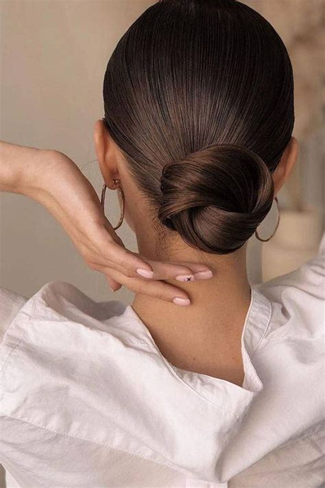 Elegant Low Bun Hairstyles