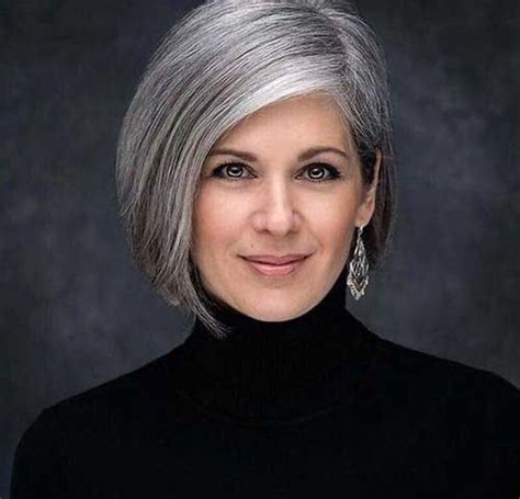 Elegant Silver Bob hair