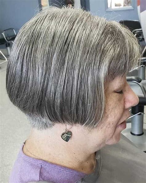 Gray Bob Cut hair