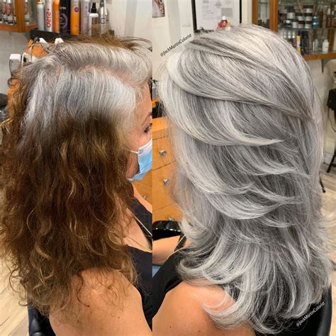 Gray Hair Transformation hair