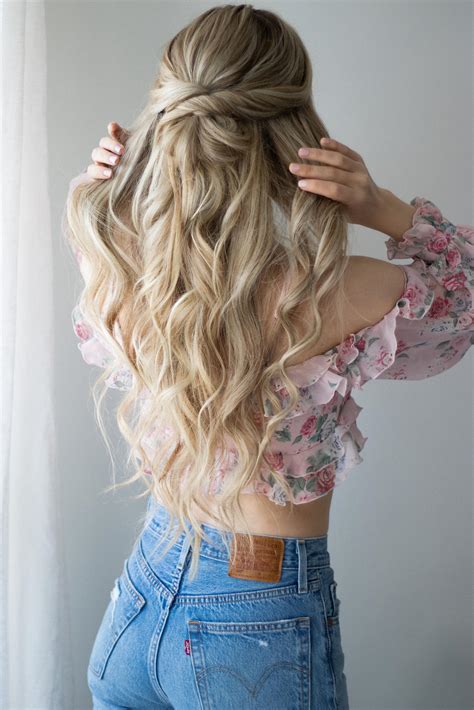 Half-Up Loose Waves hair